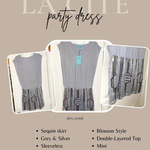 Medium Silver Party Dress, La Cite